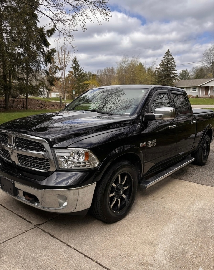 Detailed black RAM truck